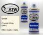 Preview: Smart, Crystal White (trim), EB3 / C48L / C49L: 400ml Sprühdose + 400ml Klarlack - Set, von ATW Autoteile West.